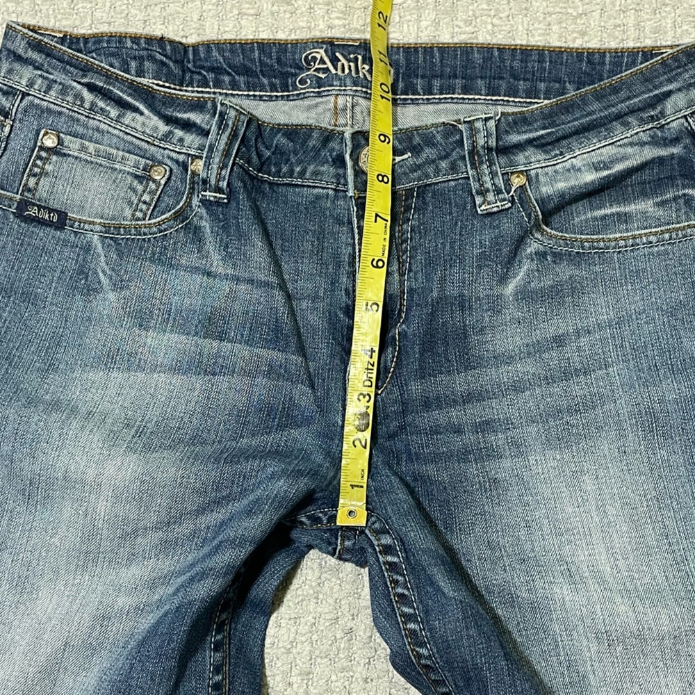 Adiktd Embroidered Pocket Denim Jeans Size 10/31 Western Cowgirl Bootcut - Picture 12 of 14